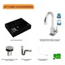 Kit Cuba Rt49 com Torneira Luxo 1195 Metal e Válvula Click 1 Polegada B e Sifão Cromado e Flexível C - 3