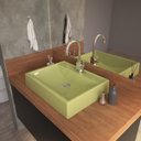 Ver imagem 1 de Kit Cuba Rt49 com Torneira Luxo 1195 Metal e Válvula Click 1 Polegada B e Sifão Cromado e Flexível C