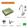 Kit Cuba Rt49 com Torneira Luxo 1195 Metal e Válvula Click 1 Polegada B e Sifão Cromado e Flexível C - 3