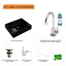 Kit Cuba Rt49 com Torneira Luxo 1195 Metal e Válvula Click 1 Polegada G e Sifão Pvc e Flexível Compa - 3