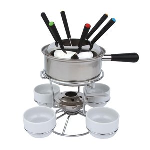Aparelho de Fondue Inox com 14 Peças- A\CASA Aparelho de Fondue Inox Inox com 14 Peças- A\CASA