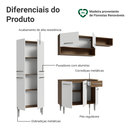 Ver imagem 4 de Armário de Cozinha Completa 229cm Rustic/Branco Emilly Madesa 18XA
