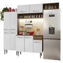 Ver imagem 2 de Armário de Cozinha Completa 229cm Rustic/Branco Emilly Madesa 18XA