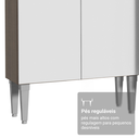Ver imagem 7 de Armário de Cozinha Completa 229cm Rustic/Branco Emilly Madesa 18XA