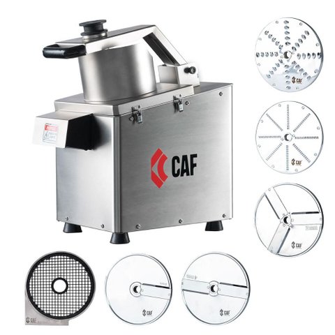 Processador de Alimentos Inox com 5 Discos 0,75CV + Grade Cubo 8mm PA210-I Bivolt - Caf PA210231F34