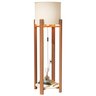 Luminária de Chão Austria com Cúpula em Tecido Pés Demadeira:offwhite - 3