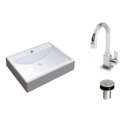 Ver imagem 2 de Kit Cuba Rt49 com Torneira Luxo 1195 e Válvula Click 1 Polegada B Compace