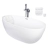 Kit Banheira Freestanding de Luxo 1.70m C/ Misturador Cromado - 1
