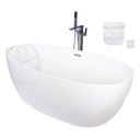 Ver imagem 2 de Kit Banheira Freestanding de Luxo 1.70m C/ Misturador Cromado