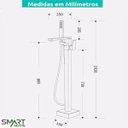 Ver imagem 7 de Kit Banheira Freestanding de Luxo 1.70m C/ Misturador Cromado