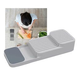 Gaveta Faqueiro porta Faca Cozinha Organizador Separação Caixa Sebo Talheres - 1