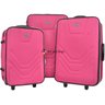 Kit conjunto 3 Malas Village Grande Média Pequena Swiss Fúcsia - 2