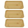 Conjunto 3 Travessas Retangular 28cm Bambu Class Home - 1