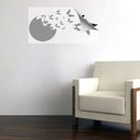 Ver imagem 3 de Aadesivo de Parede Decorativo Sala Círculo de Borboletas