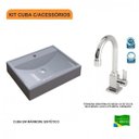Ver imagem 3 de Kit Cuba Rt49 com Torneira Luxo 1195 Metal 1/4 Volta Compace