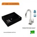 Ver imagem 3 de Kit Cuba Rt49 com Torneira Luxo 1195 Metal 1/4 Volta Compace