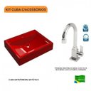 Ver imagem 3 de Kit Cuba Rt49 com Torneira Luxo 1195 Metal 1/4 Volta Compace