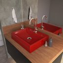 Ver imagem 1 de Kit Cuba Rt49 com Torneira Luxo 1195 Metal 1/4 Volta Compace