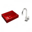 Ver imagem 2 de Kit Cuba Rt49 com Torneira Luxo 1195 Metal 1/4 Volta Compace