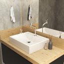 Ver imagem 1 de Kit Cuba Rt49 com Torneira Pratika 1060 Metal e Válvula 1 Polegada e Sifão Pvc e Flexível Compace