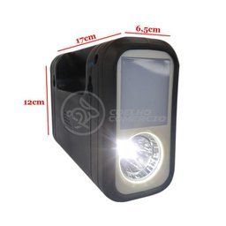 Kit Lanterna Placa Solar Carregador Portatil Emergência - 4