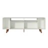 Rack para Tv até 65 Polegadas Madesa Cancun com Pés - Branco/rustic/branco - 9