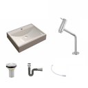 Ver imagem 2 de Kit Cuba Rt49 com Torneira Pratika 1060 Metal e Válvula 1 Polegada e Sifão Cromado e Flexível Compac