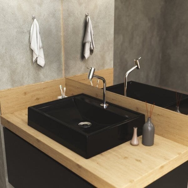 Kit Cuba RT49 com Torneira Pratika 1060 Metal e Válvula 1 Polegada e Sifão Cromado e Flexível Compac - 1