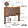 Cabeceira Cama Box de Casal 1.40 Imperial Pávia Marrom - LH Móveis - 6