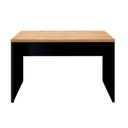 Ver imagem 5 de Escrivaninha P/ Trabalho 120cm X 60cm Pé Painel Mac Pr F5 Cor:macadâmia com Preto