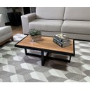 Ver imagem 2 de Mesa de Centro Retangular Paris Industrial Preto com Mdf