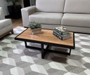Ver imagem 2 de Mesa de Centro Retangular Paris Industrial Preto com Mdf