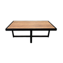 Ver imagem 1 de Mesa de Centro Retangular Paris Industrial Preto com Mdf