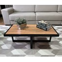 Ver imagem 3 de Mesa de Centro Retangular Paris Industrial Preto com Mdf