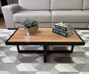 Ver imagem 3 de Mesa de Centro Retangular Paris Industrial Preto com Mdf