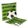 Kit 2 mini petisqueira vidro futebol pratinho quadrado 13 cm - 1