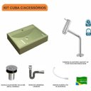 Ver imagem 3 de Kit Cuba Rt49 com Torneira Pratika 1060 Metal e Válvula Click 1 Polegada B e Sifão Cromado e Flexíve