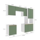 Ver imagem 4 de Lavanderia Modulada Kappesberg Celeste 6 Peças Branco/verde 250cm