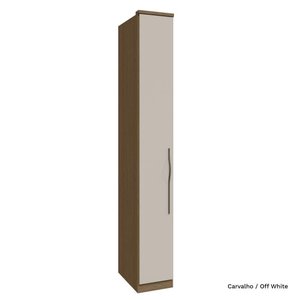 Modulado 01 Porta 245cm com Prateleira Setiba Rimo - Carvalho/offwhite