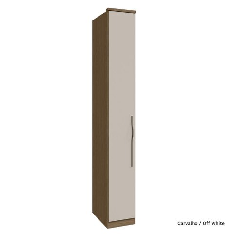 Modulado 01 Porta 245cm com Prateleira Setiba Rimo - Carvalho/offwhite