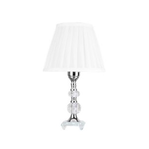 Abajur de Cristal 36cm Quarto Aparador Mesa Cabeceira De Cama