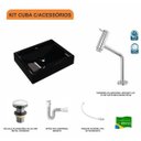 Ver imagem 3 de Kit Cuba Rt49 com Torneira Pratika 1060 Metal e Válvula Click 1 Polegada G e Sifão Pvc e Flexível Co