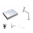 Ver imagem 2 de Kit Cuba Rt49 com Torneira Pratika 1060 Metal e Válvula Click 1 Polegada G e Sifão Pvc e Flexível Co