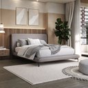 Ver imagem 1 de Cama Queen Estofada Linho com Cabeceira Star Cinza