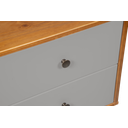 Ver imagem 5 de Mesa de Cabeceira Retrô 2 Gavetas - Cinza