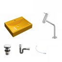 Ver imagem 2 de Kit Cuba Rt49 com Torneira Pratika 1060 Metal e Válvula Click 1 Polegada G e Sifão Cromado e Flexíve