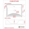 Kit Cuba Rt49 com Torneira Pratika 1060 Metal e Válvula Click 1 Polegada G e Sifão Cromado e Flexíve - 8