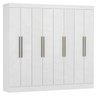 Guarda-Roupa Casal Nova York 8 Portas e 2 Gavetas Branco Maxel - 1