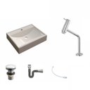 Ver imagem 2 de Kit Cuba Rt49 com Torneira Pratika 1060 Metal e Válvula Click 1 Polegada G e Sifão Cromado e Flexíve