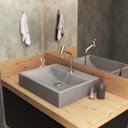 Ver imagem 1 de Kit Cuba Rt49 com Torneira Pratika 1060 Metal e Válvula Click 1 Polegada G e Sifão Cromado e Flexíve